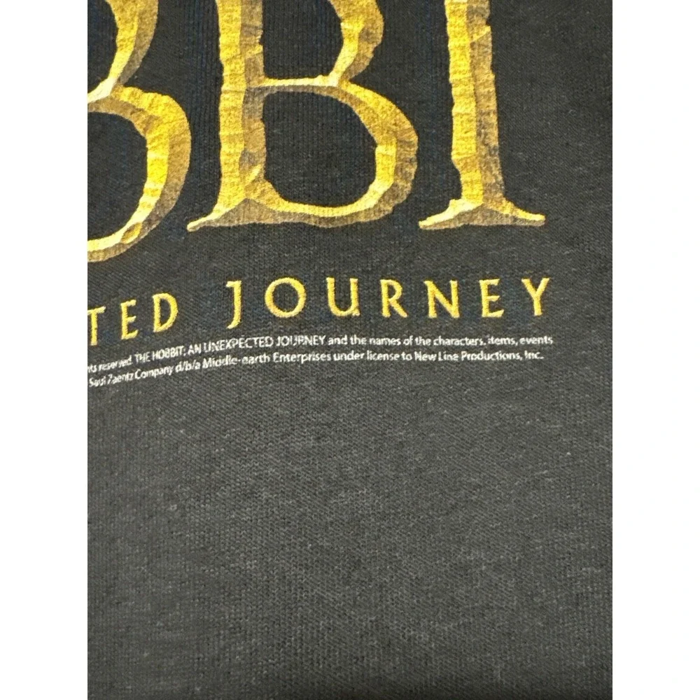 The Hobbit Unexpected Journey T Shirt LOTR Tolkien Movie Promo L